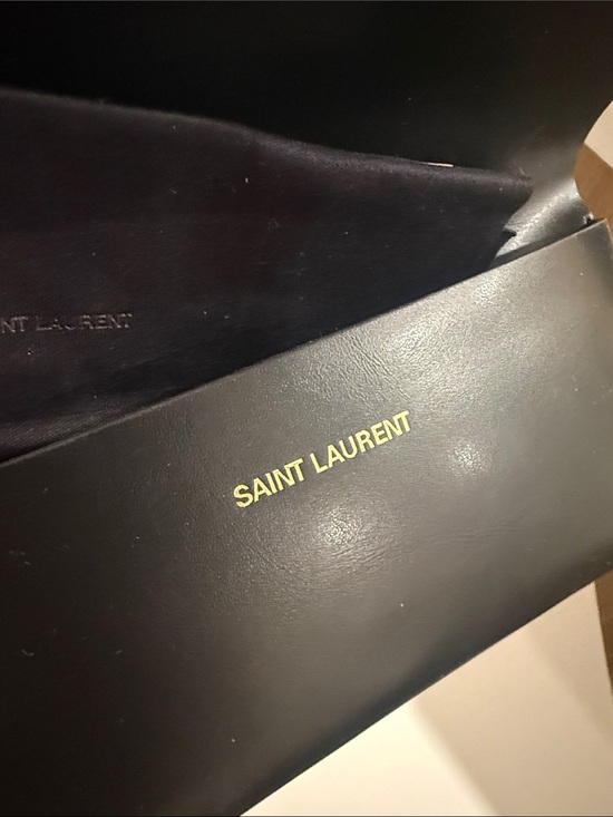 NEW Saint Laurent Glitter Frame Sunglasses in Silver
